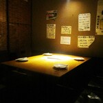 心人 - 1階の4人席。　　　　2019.12.06