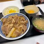 吉野家 - 牛丼大盛り。Aセット。たまご。