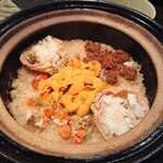 禅紫 - ウニとセイコガニの炊き込みご飯