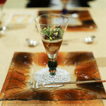 トゥ・ラ・ジョア - オマールブルーと鳴門金時のカクテル☆