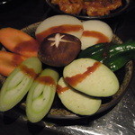 焼肉ＤＩＮＩＮＧ牛若 - 【2012.03.　初訪】　焼き野菜525円