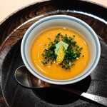 寿し おおはた - ヒラメとあん肝の茶碗蒸し