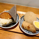 SAKESTAND shibuya dogenzakaue - 酒粕おでんをお皿に入れてみる。これに玉子がもう半分入ってました。