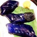 炭火やきとり 伝兵衛 - 茄子の漬物(変に甘い)