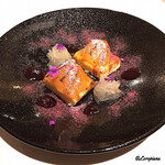 カーサ・デル・チーボ - ﾌﾞﾘｭﾚと洋梨のｷｬﾗﾒﾘｾﾞと和梨のﾏﾘﾈ山葡萄ｿｰｽ