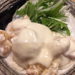 かつぎや - 海老のマヨネーズ炒め　海老は薄衣をつけて揚げてあります　ハイボールが進みます