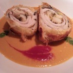 セ'ラヴィー!ナガノ - （前菜）穴子とサザエのパイ包み甘エビソース掛け