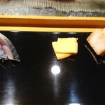 小判寿司 - 鯖、玉子焼き、帆立