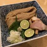 饗 くろ喜 - 新麦ざる中華　湘南小麦3種ブレンド（1,200円）2019.9