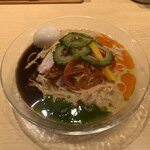 饗 くろ喜 - 冷やしカレーそば（1,300円）※限定麺　2019.9