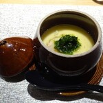 北新地 すし通 - 青さ海苔の茶碗蒸し