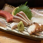 Izakaya Daihachiguruma - 刺身盛合せ　2019.11