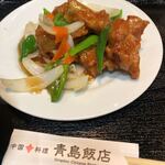 中国料理 青島飯店 - 鶏肉の甘酢あんかけ定食