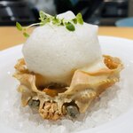 サンプリシテ - セイコ蟹　トマトの泡　蟹のジュレ