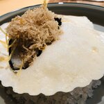 サンプリシテ - ホタテ　白トリュフを練りこんだピュレ　白トリュフ掛け