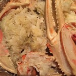 japanese restaurant 旬菜 籐や - カニは、丁寧に　ほぐしてから出て来ます