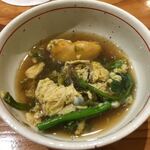 George - ★ホヤと青海苔セリ、セリ根の卵とじ