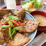 すいかずら - 料理写真:ランチの豚丼セット