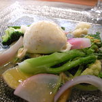 TRATTORIA HIRO - 水牛モッツァレラと野菜のアンチョビソース