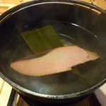 そば処 楽一 - しゃぶしゃぶの器です。