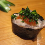 天寿し - かわはぎの肝和え