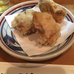 手打うどん かとう - かしわ天