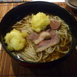 そば処 楽一 - 鴨そば椀。