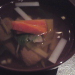 六雁 - 炙り鴨と春野菜のお椀