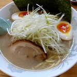 Ramen Santa - 塩ラーメン750円+味玉100円+ネギ