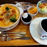 和田珈琲店 季楽 - えびとプロッコリーのカニトマトクリームドリア