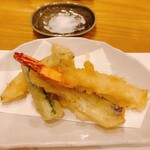 Sabou Kirameki - 天ぷら
      海老、白身魚、かぼちゃ、オクラ、竹輪