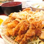 Shishiou - こんもり。揚げ鶏の甘酢ソースかけ