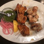 ダバ インディア - 【チキンティッカプレート6ピース】780円　一口サイズ