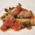 ア・ニュ ルトゥルヴェ・ヴー - カエルのモモ肉と新タケノコ　(2012/03)