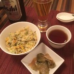 中国レストラン 桃花林 - 蟹肉と野沢菜の炒飯 搾菜