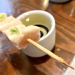 Tori Shou - 火入れ絶妙で、鮫皮でおろした山葵がフレッシュで美味しい