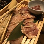 鶏料理 個室 とりせん - 水炊きのお肉類つくね、美味しかったです！