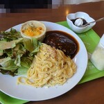 満ぷく処 くぅ - ワンプレート(パスタ)950円(ドリンク付)・カルボナーラ選択