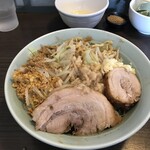 かじろうramen7 - ラーメン 小(汁なし、ニンニク、アブラ)