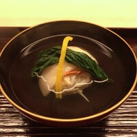 道人 - 椀物：松葉蟹の真薯 餅 小松菜