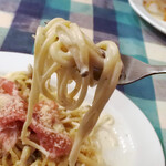 Mura - パスタ・クリームソース　生ハムときのこ1280円