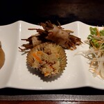 暖家 - ランチのおばんざい３種