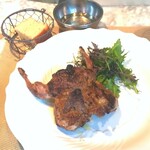 La Brianza - ウズラのグリル。赤身お肉のようなギュッと凝縮された旨みあるおいしさ。むね肉にはふっくらとボリュームがあり、もも肉にはジューシーな肉汁。香ばしさもあり、とても楽しめました。