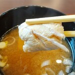 和食海鮮 ぎん - セット③おみそ汁は鱈のあら汁風でした。