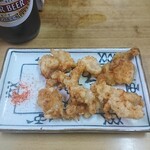 伊勢屋酒店 - ミノの唐揚げ(*´-`)