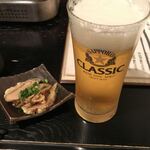 鶏屋　鳳 - ビールとお通し