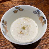 肉割烹 上 - 白子の茶碗蒸し 白子の裏ごしたものに擦り流し