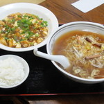 Cセット（麻婆豆腐、葱ラーメン、小ライス、漬物）【2012/03/1*】