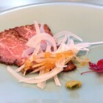 割烹 いま村 - 赤牛のローストビーフ