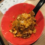 ENISHI総本店 - 〆ごはんを投入して混ぜ合わせた後